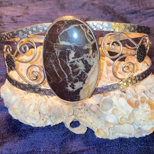 SALE ⭐️ Coconut Jasper handcrafted Adjustable cuff